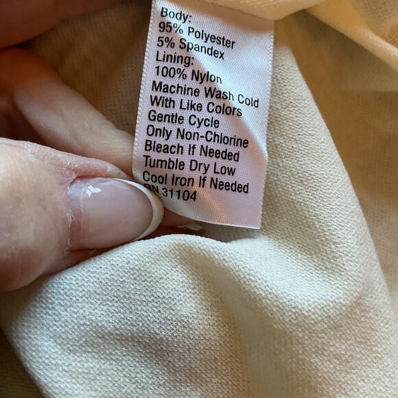 Kaari Black Geometric Pattern W/Pink Trim on Cuff Dress M - Picture 4 of 5